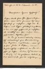 Nachlass Franz Steindachner, Brief von Prinzessin Therese von Bayern an Franz Steindachner (14.02.1899), Inv.Nr. 537.03, Seite 1